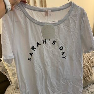 Sarah’s Day x White fox active wear T-shirt